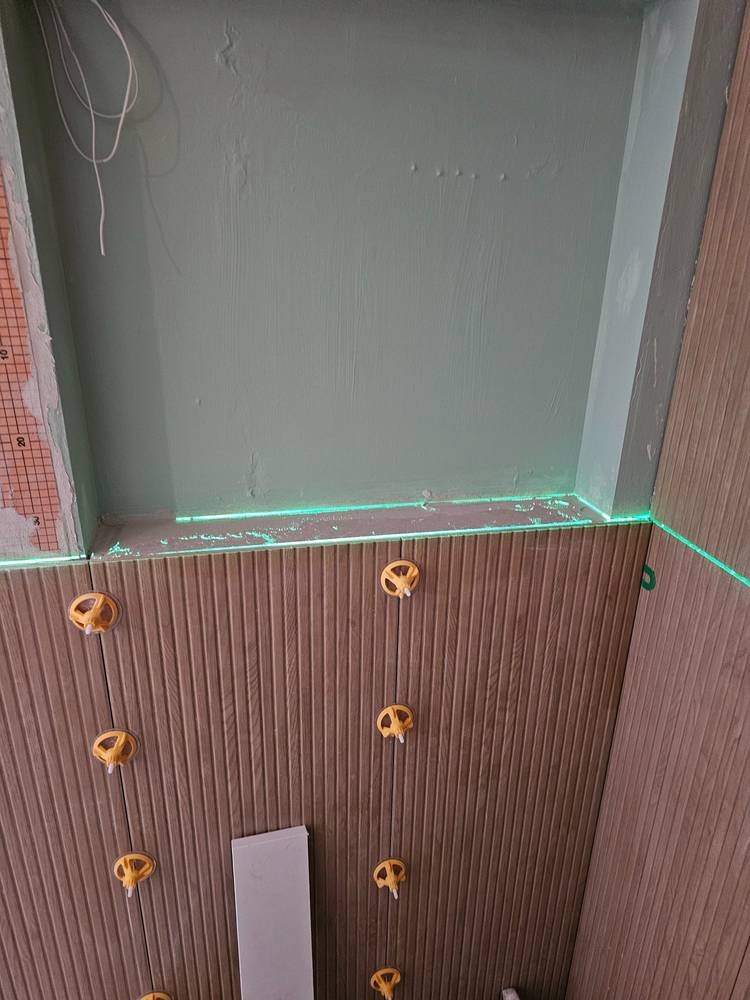 Shower niche waterproofing — bathroom renovation Barrington IL
