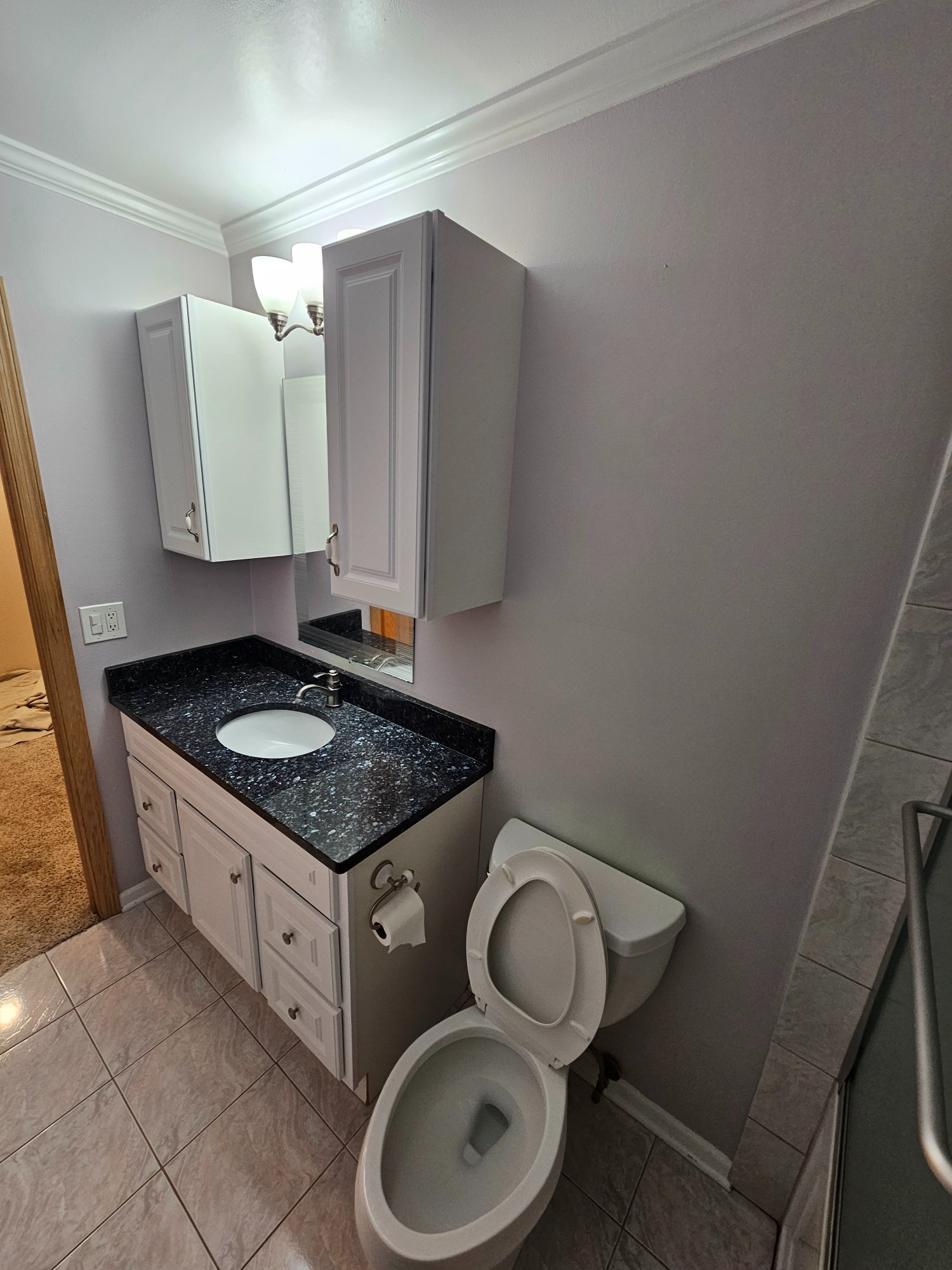 Before — original vanity