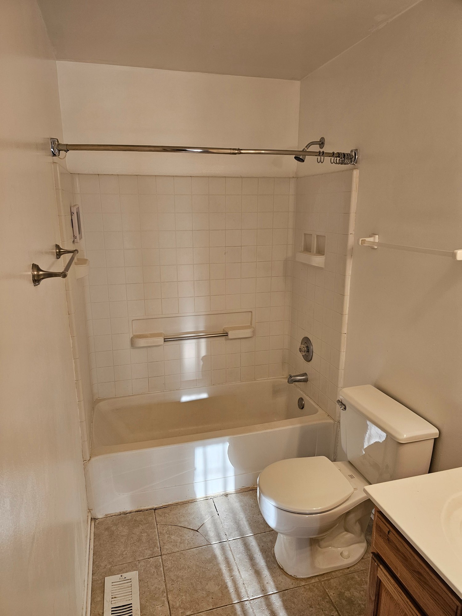 Before — original bathroom Schaumburg IL