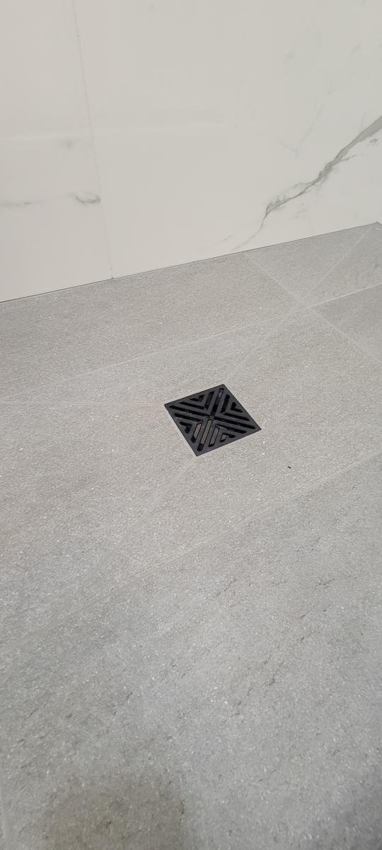 Finished bathroom renovation Lake Zurich IL — complete remodel with curbless shower and updated vanity