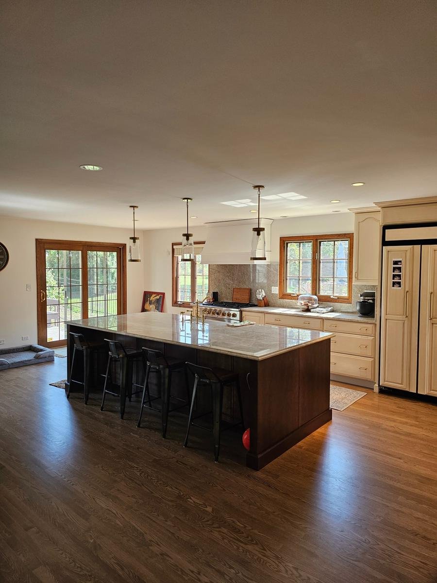 Two-tone cabinetry granite countertops Arlington Heights IL